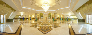 Illustration for article titled Turkmenistan's Astonishing Attempt To Build A City Of The Future